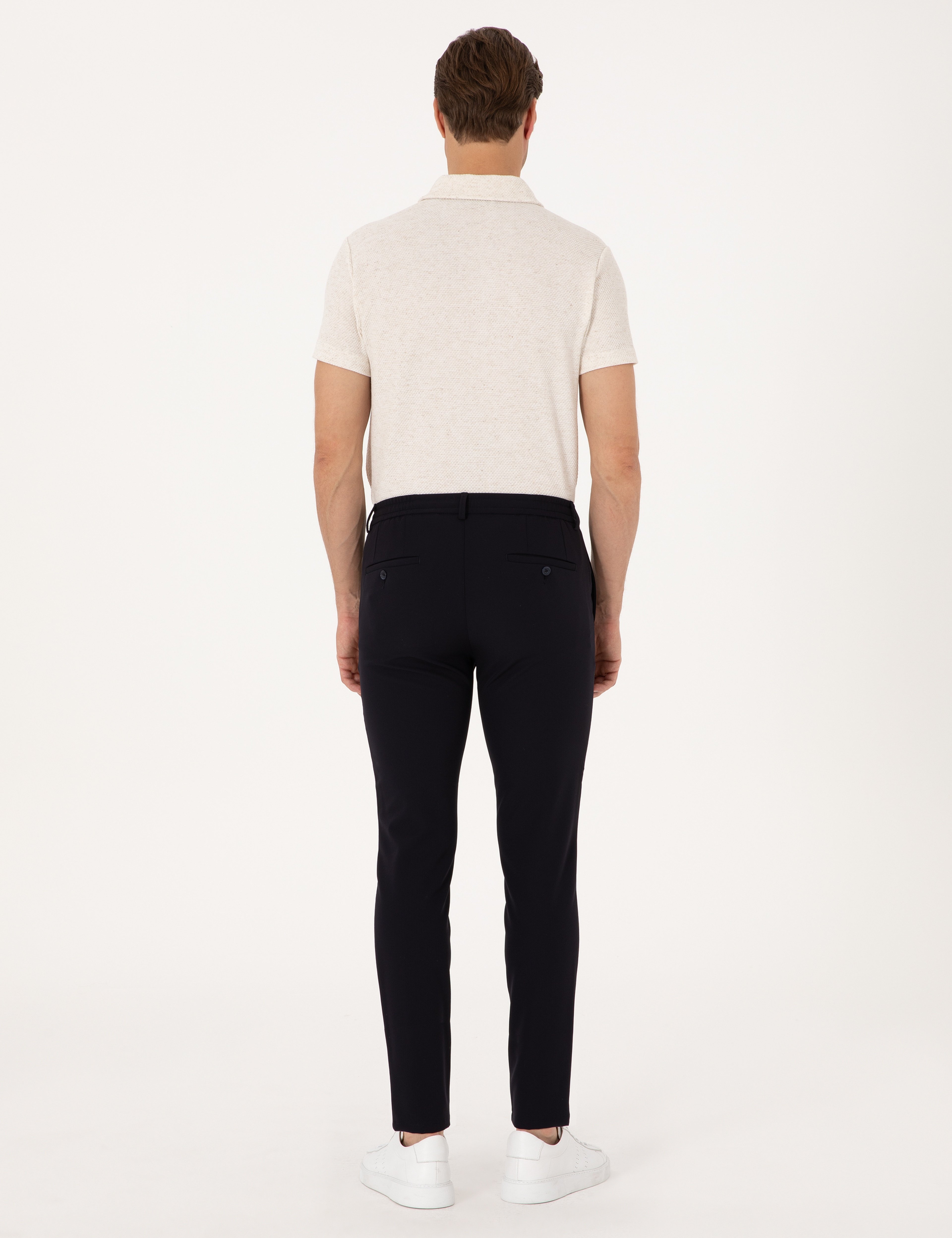 Lacivert Klasik Jogger Pantolon - Image 4