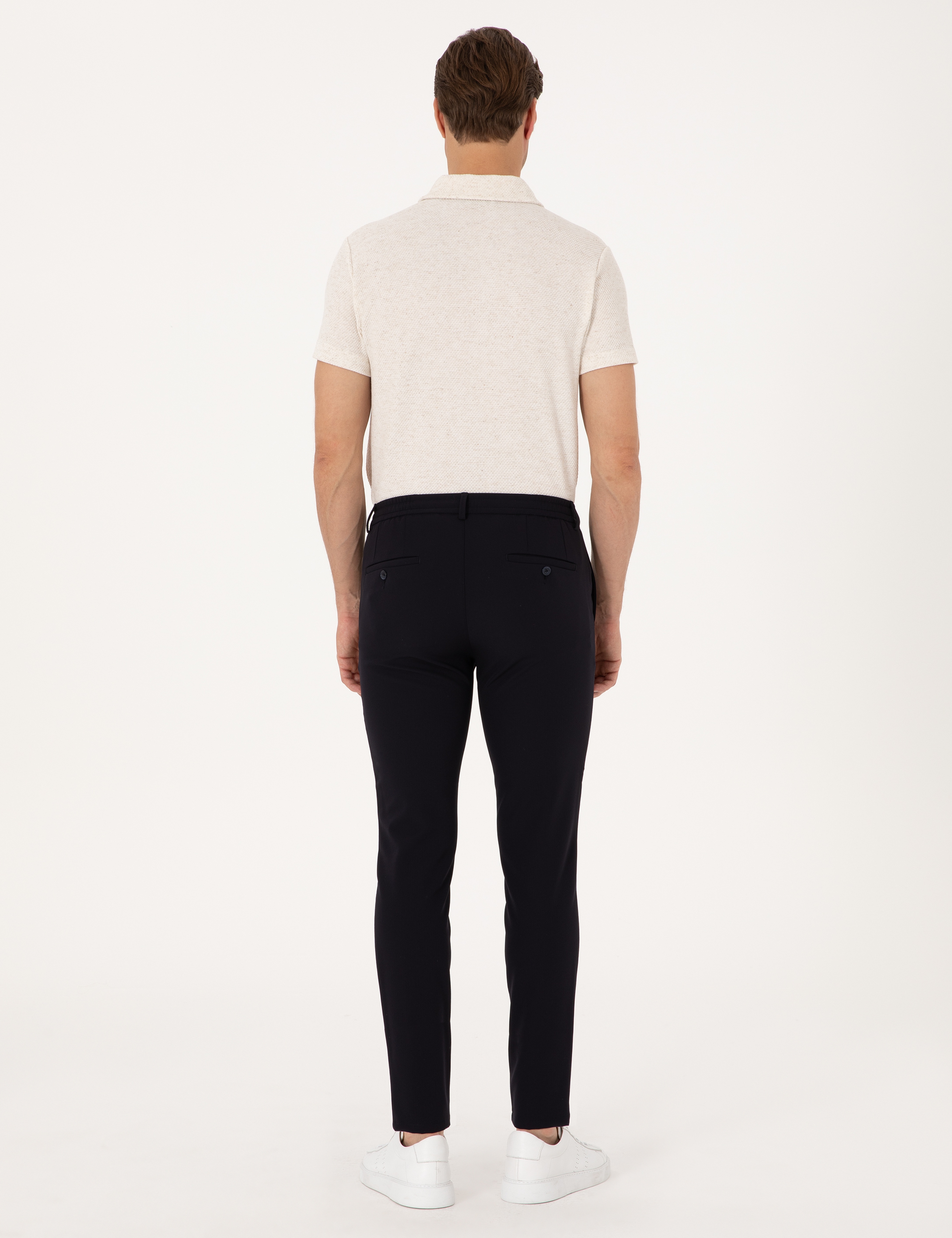 Lacivert Klasik Jogger Pantolon