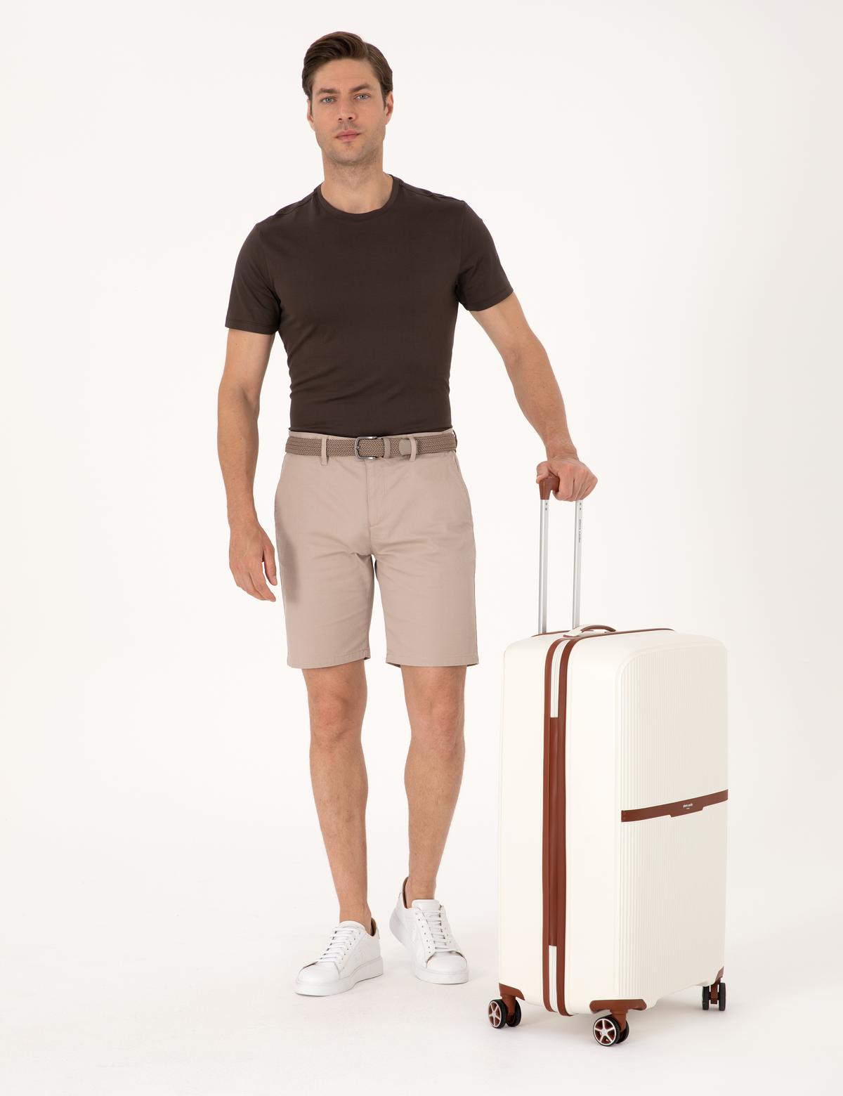 Bej Büyük Boy Valiz