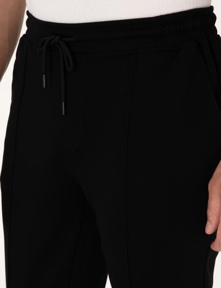 Siyah Slim Fit Eşofman Altı - 50318021016