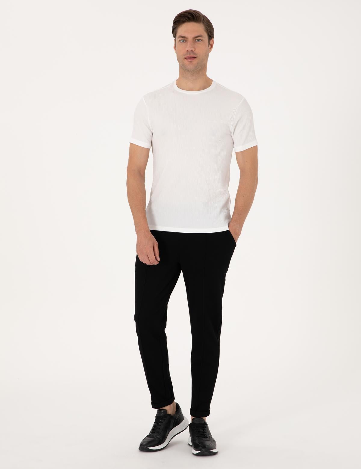 Siyah Slim Fit Eşofman Altı - 50318021016