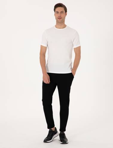 Siyah Slim Fit Eşofman Altı