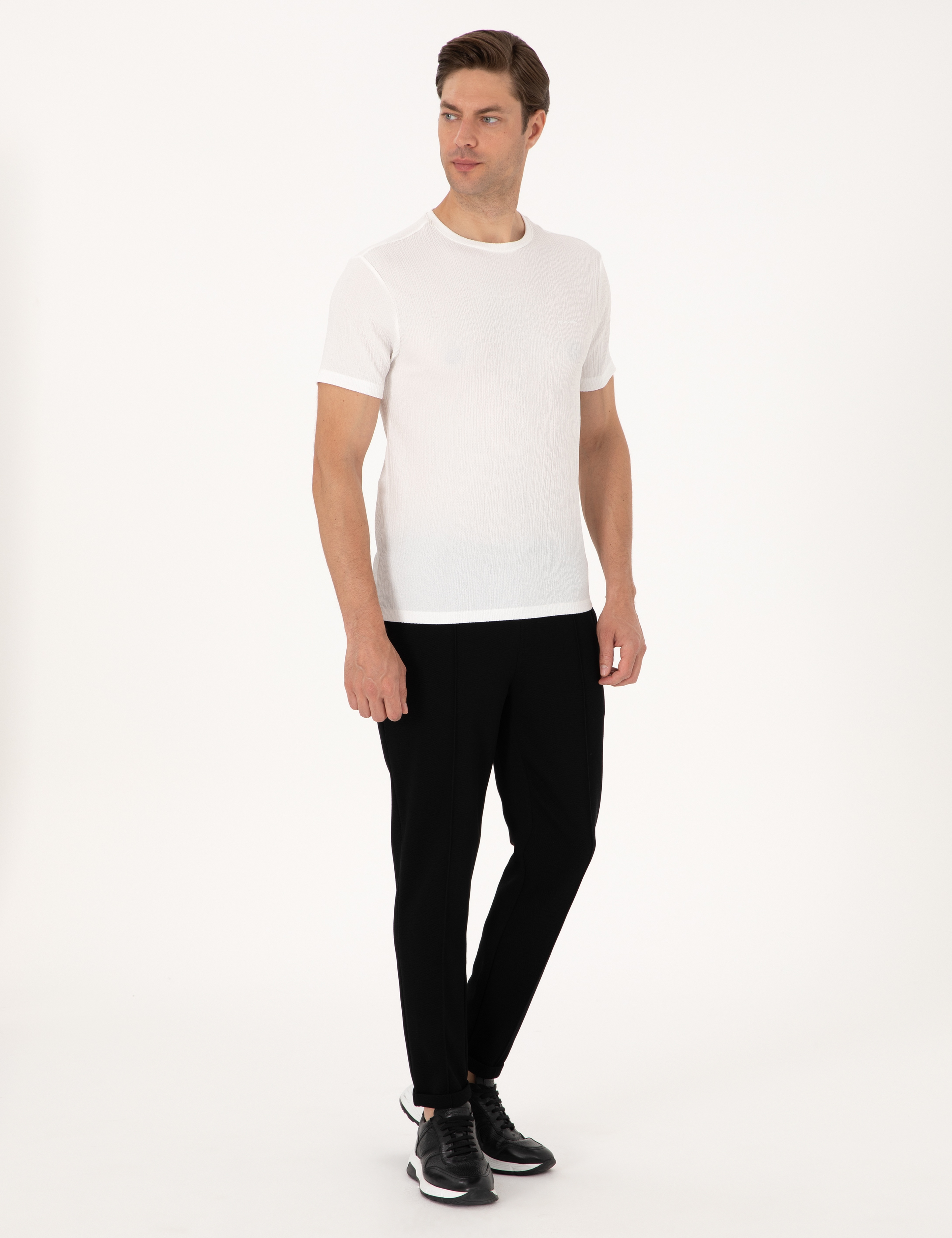 Siyah Slim Fit Eşofman Altı - Image 1