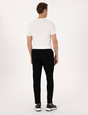Siyah Slim Fit Eşofman Altı
