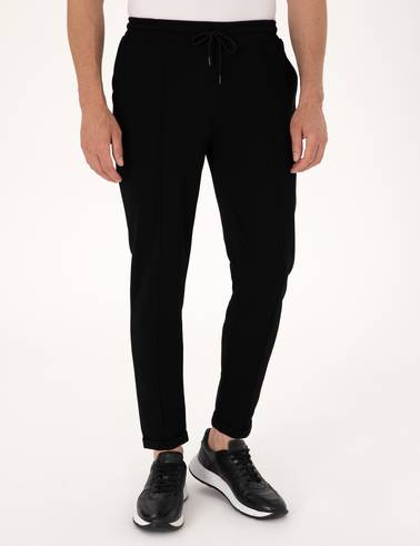 Siyah Slim Fit Eşofman Altı