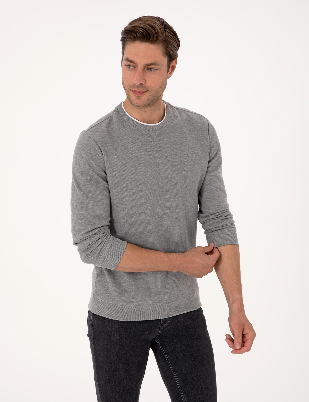 Gri Melanj Regular Fit Sweatshirt - 50313298028