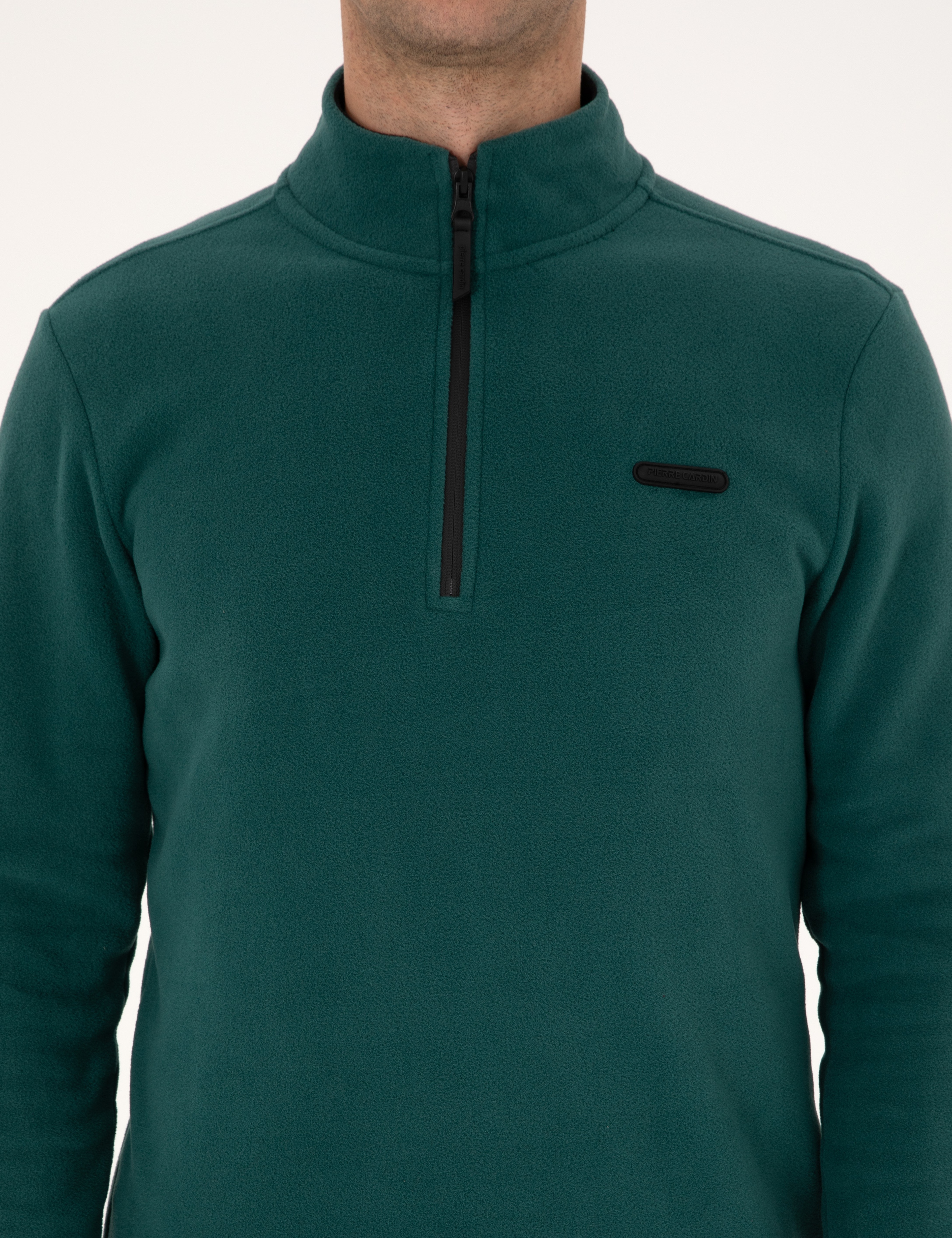 Zümrüt Regular Fit Yarım Fermuarlı Polar Sweatshirt