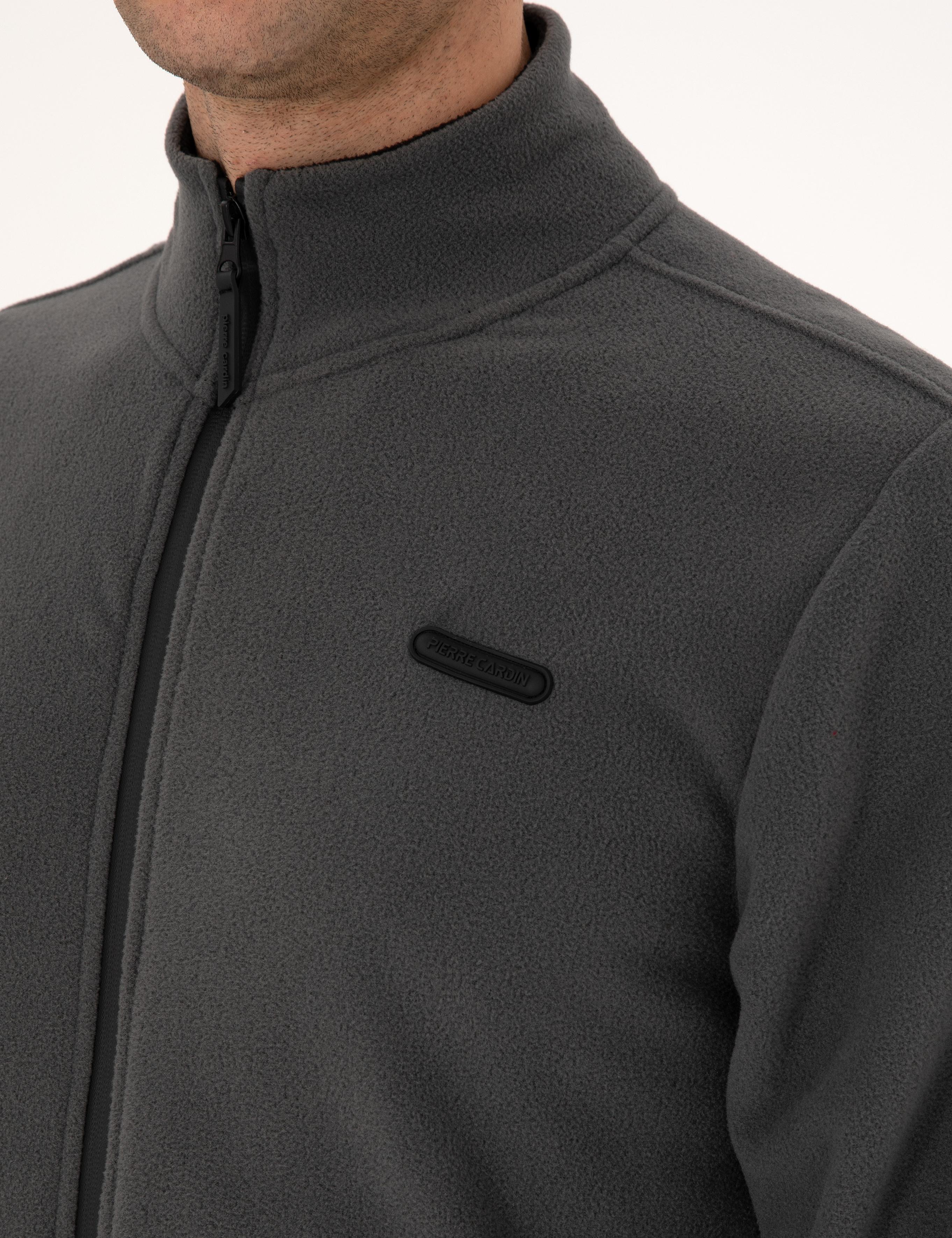 Antrasit Regular Fit Polar Hırka