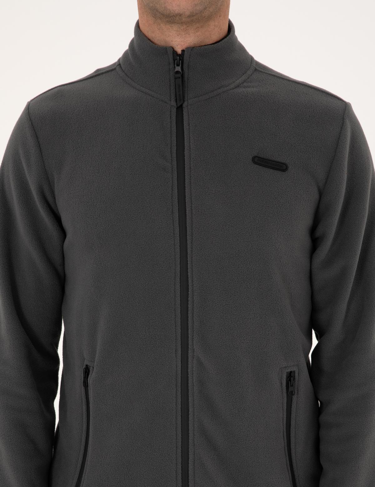 Antrasit Regular Fit Polar Hırka - 50314014007