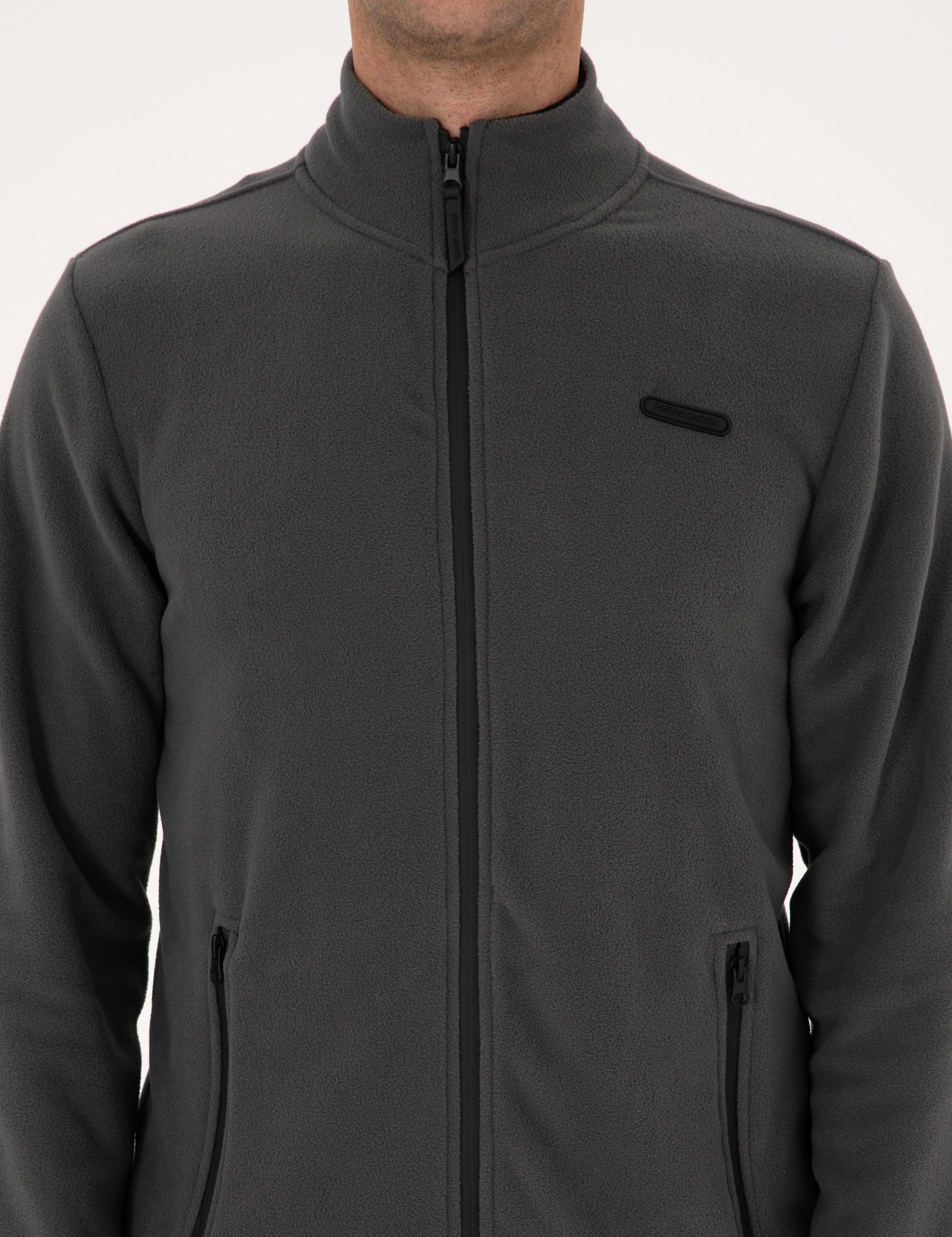 Antrasit Regular Fit Polar Hırka