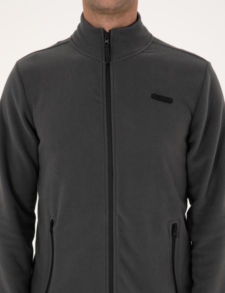 Antrasit Regular Fit Polar Hırka - 50314014007