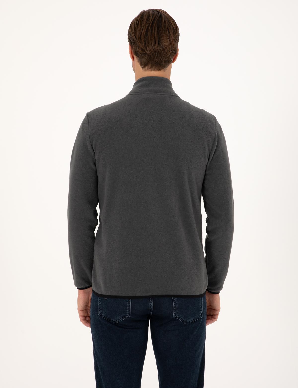 Antrasit Regular Fit Polar Hırka - 50314014007