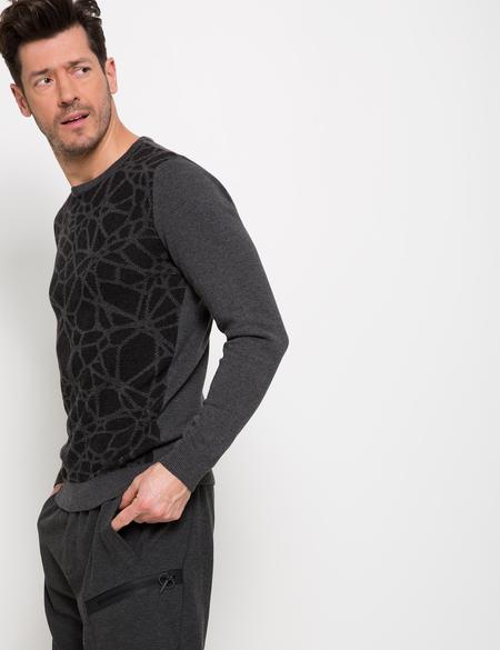 Antrasit Melanj Slim Fit Kazak - 50194445027