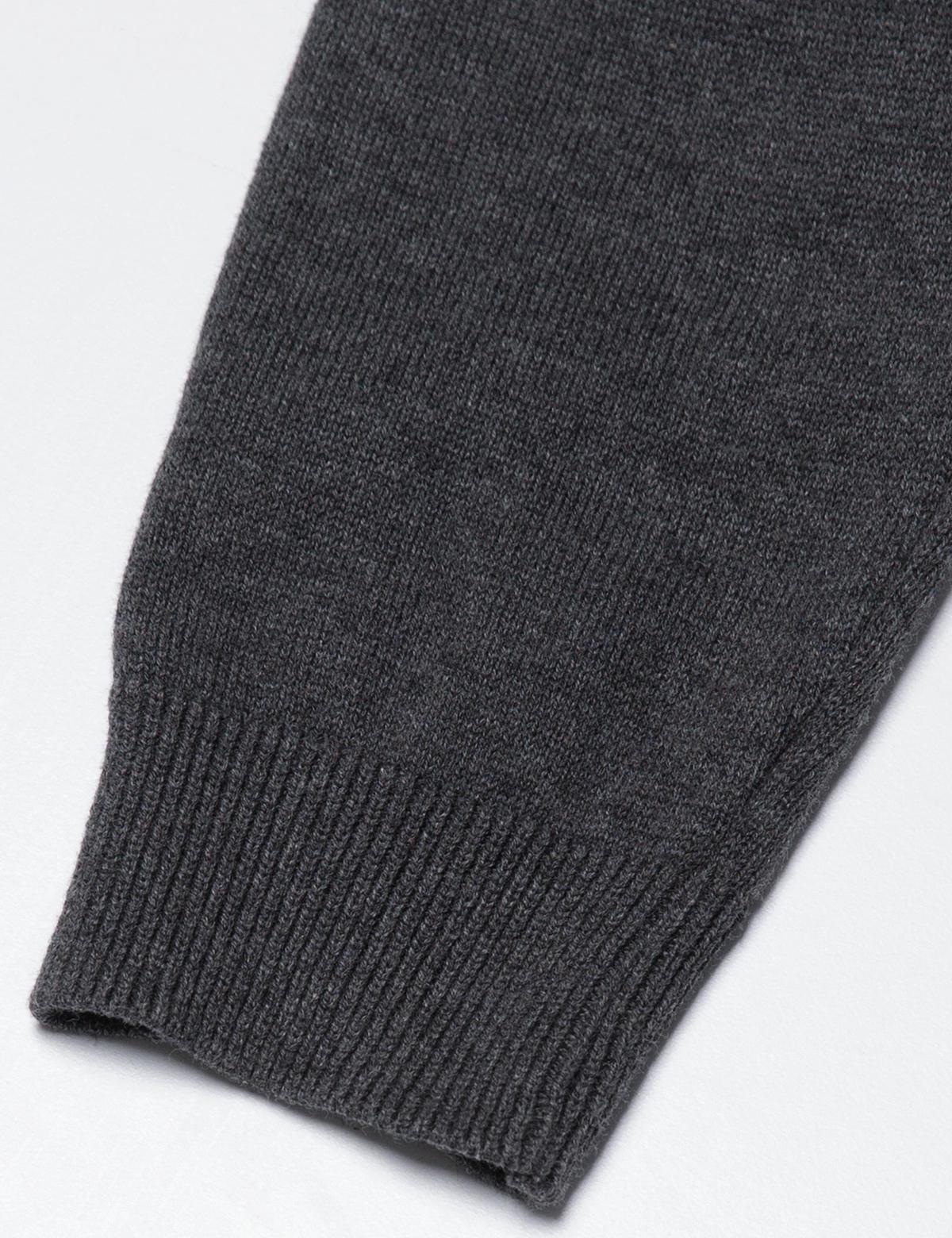 Antrasit Melanj Slim Fit Kazak - 50194445027