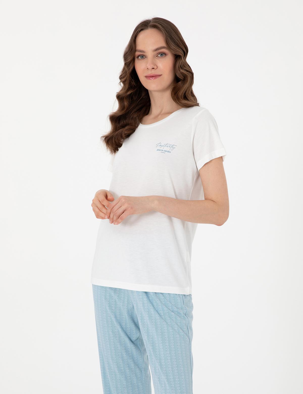 Beyaz Kısakollu Pijama Takımı - 50318997005