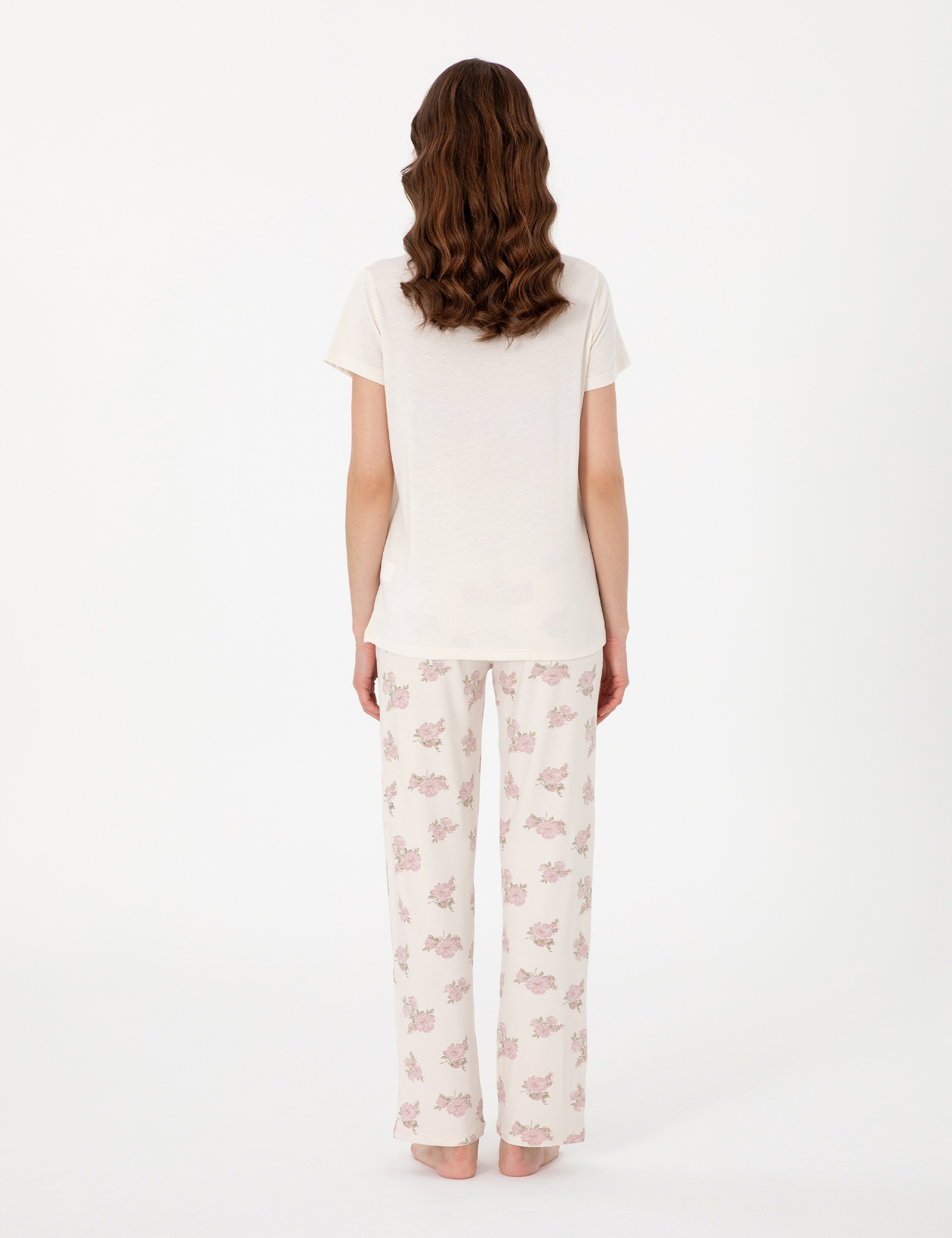 Krem Kısakollu Lohusa Pijama Takımı - Image 5
