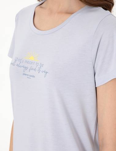 Mavi Kısakollu Pijama Takımı