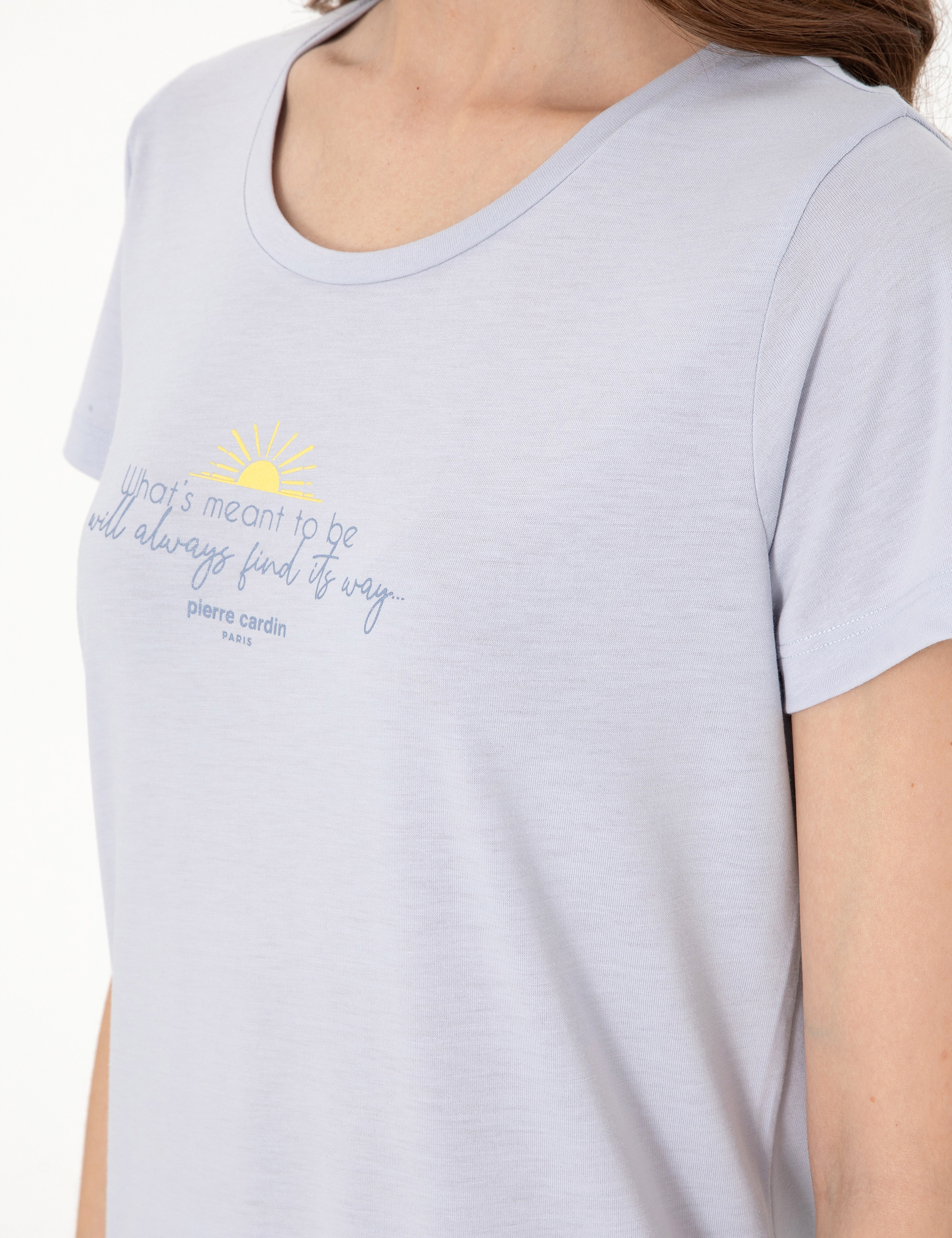 Mavi Kısakollu Pijama Takımı - Image 7