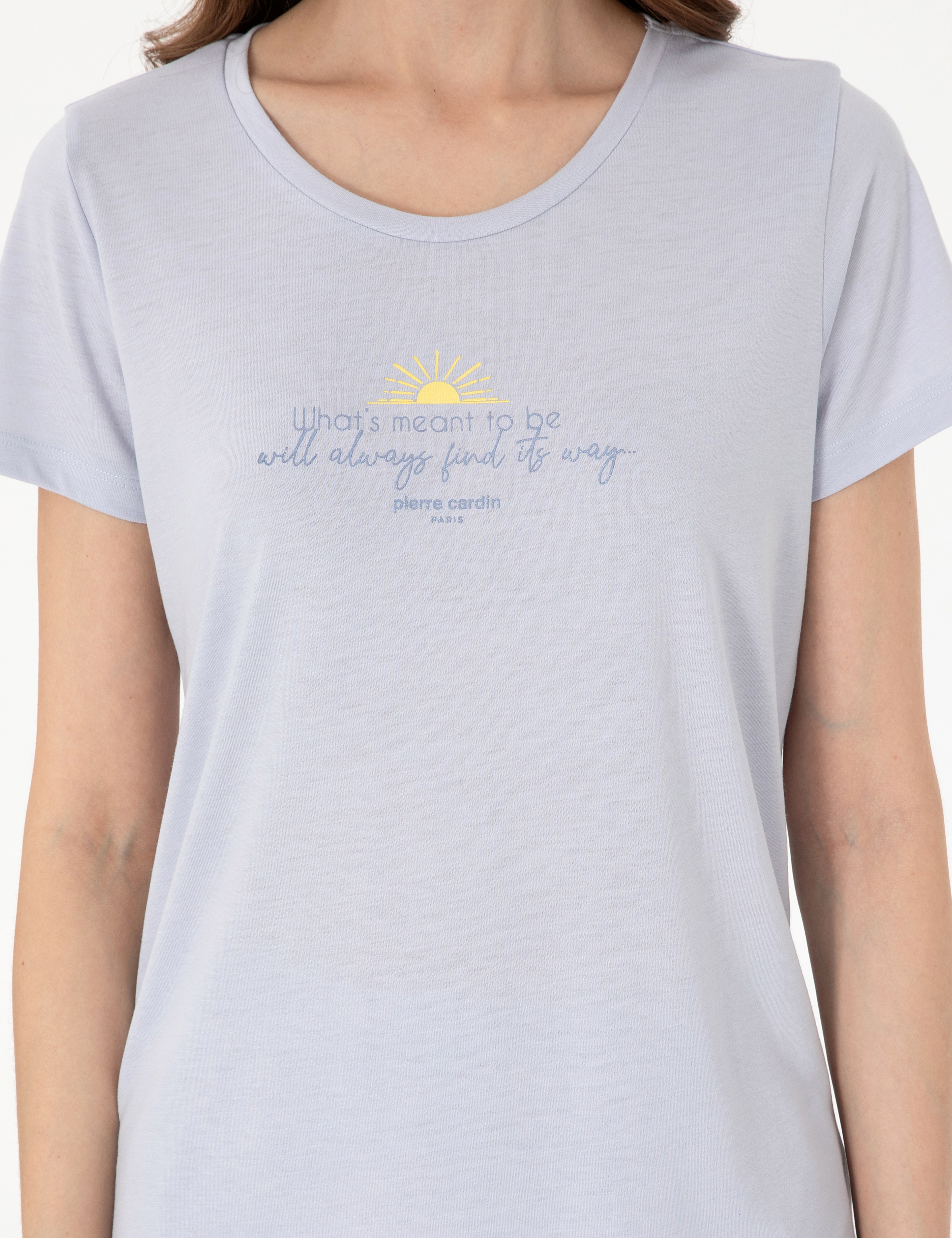 Mavi Kısakollu Pijama Takımı - Image 6
