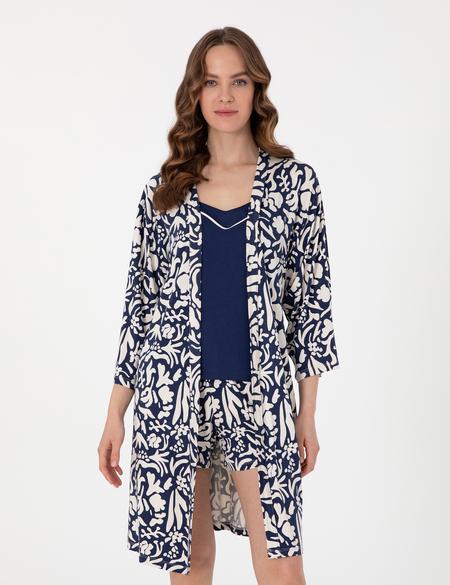 Lacivert 3'lü Pijama Takımı - 50319034003