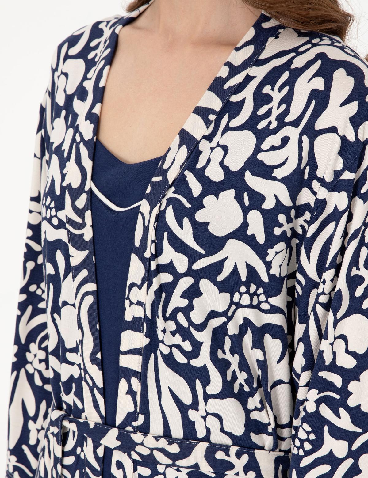 Lacivert 3'lü Pijama Takımı - 50319034003