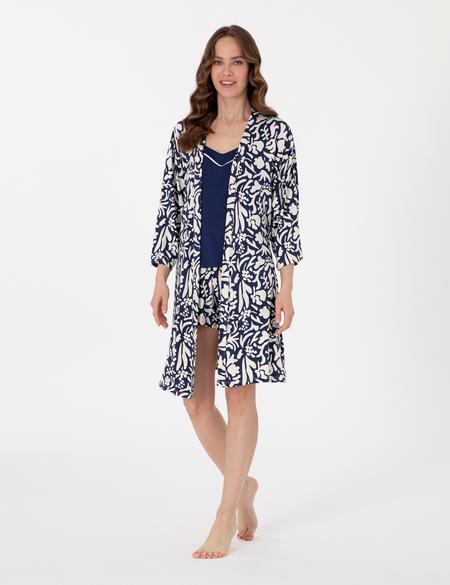 Lacivert 3'lü Pijama Takımı - 50319034003