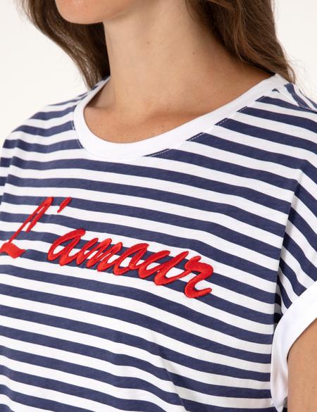 Beyaz Comfort Fit Tişört - 50305806005