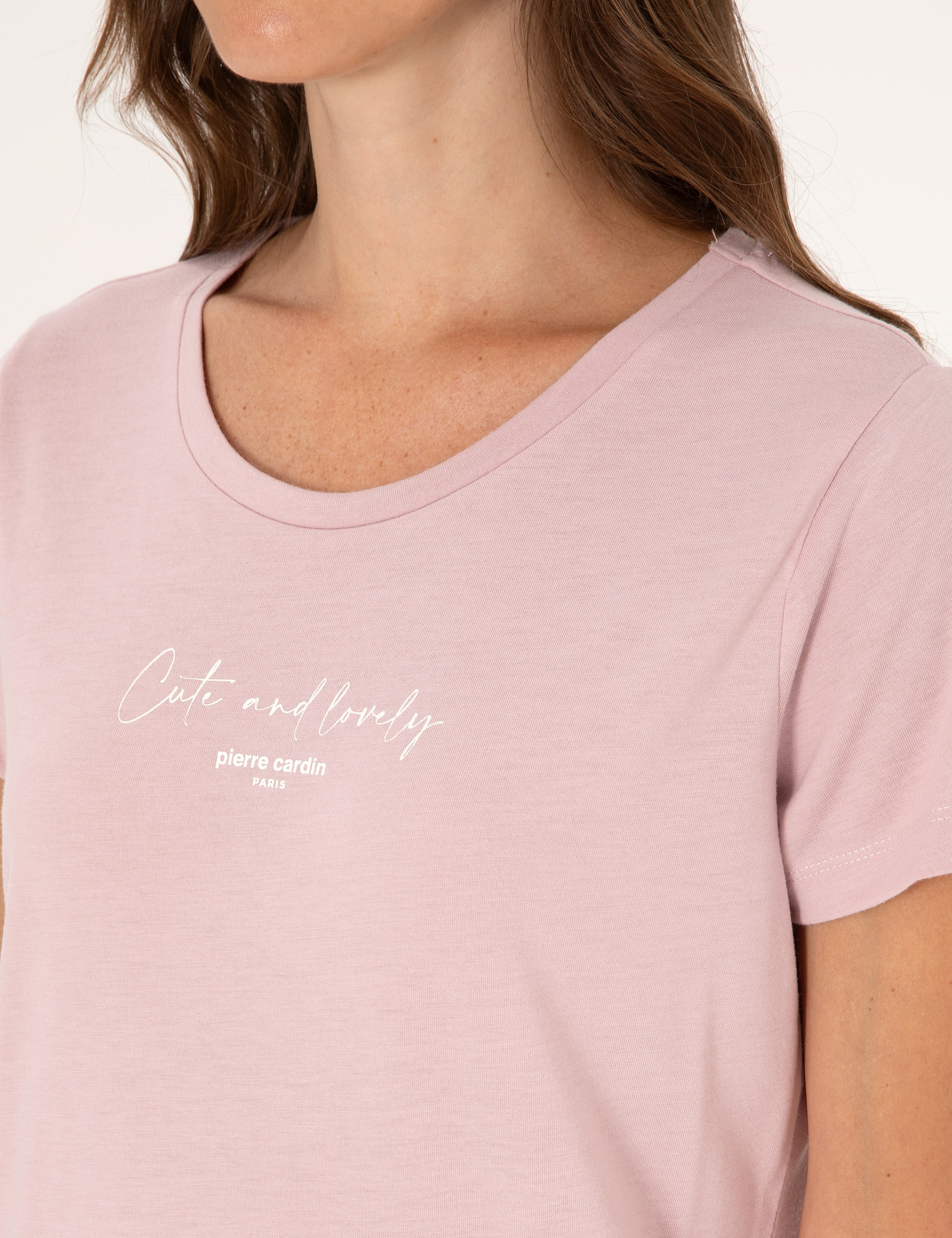 Pudra Kısakollu Pijama Takımı - Image 7