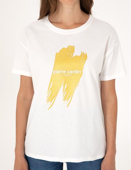 Beyaz Regular Fit Tişört - 50307109005