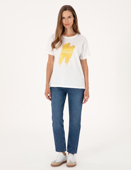 Beyaz Regular Fit Tişört - 50307109005