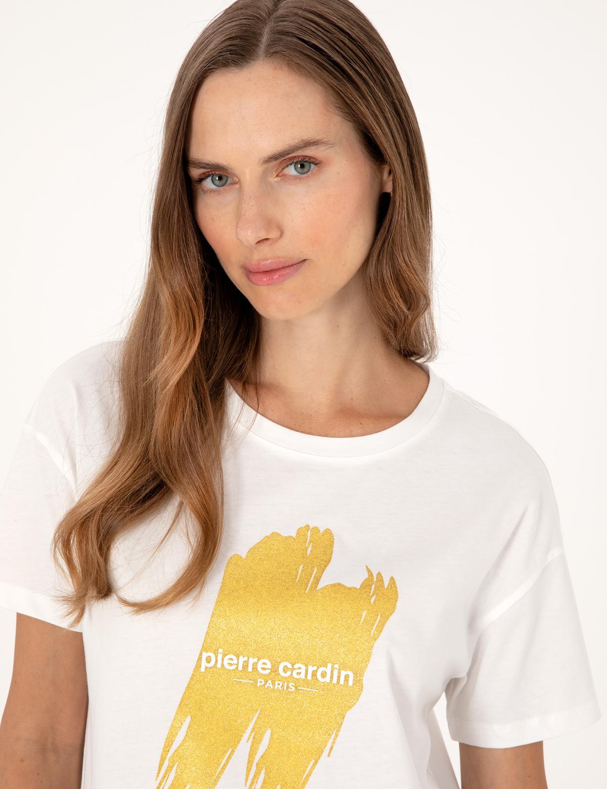 Beyaz Regular Fit Tişört - 50307109005