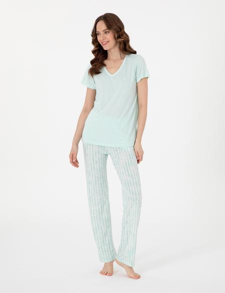 Mint Kısakollu Pijama Takımı - 50318972003