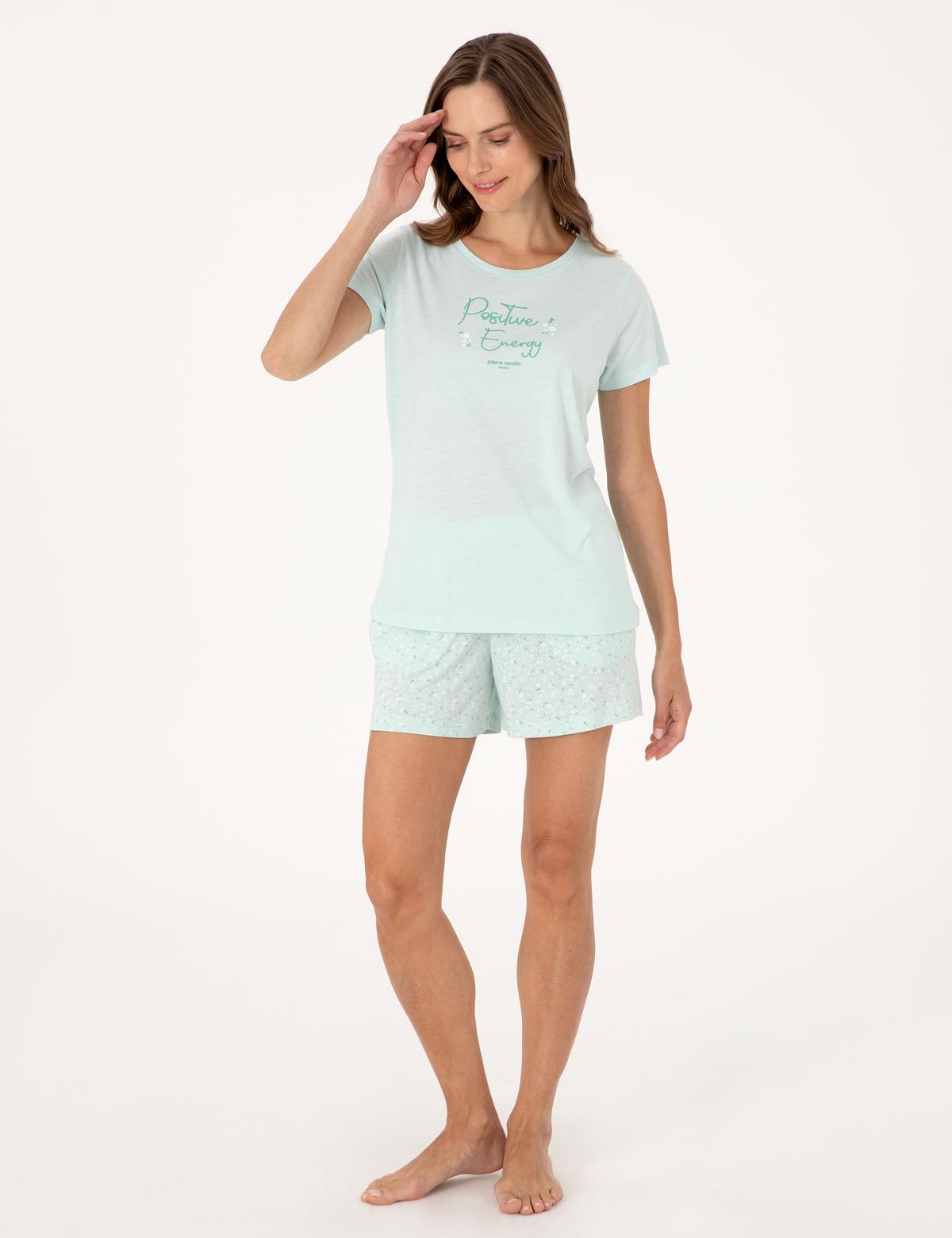 Mint Kısakollu Şort Pijama Takımı - 50319056002