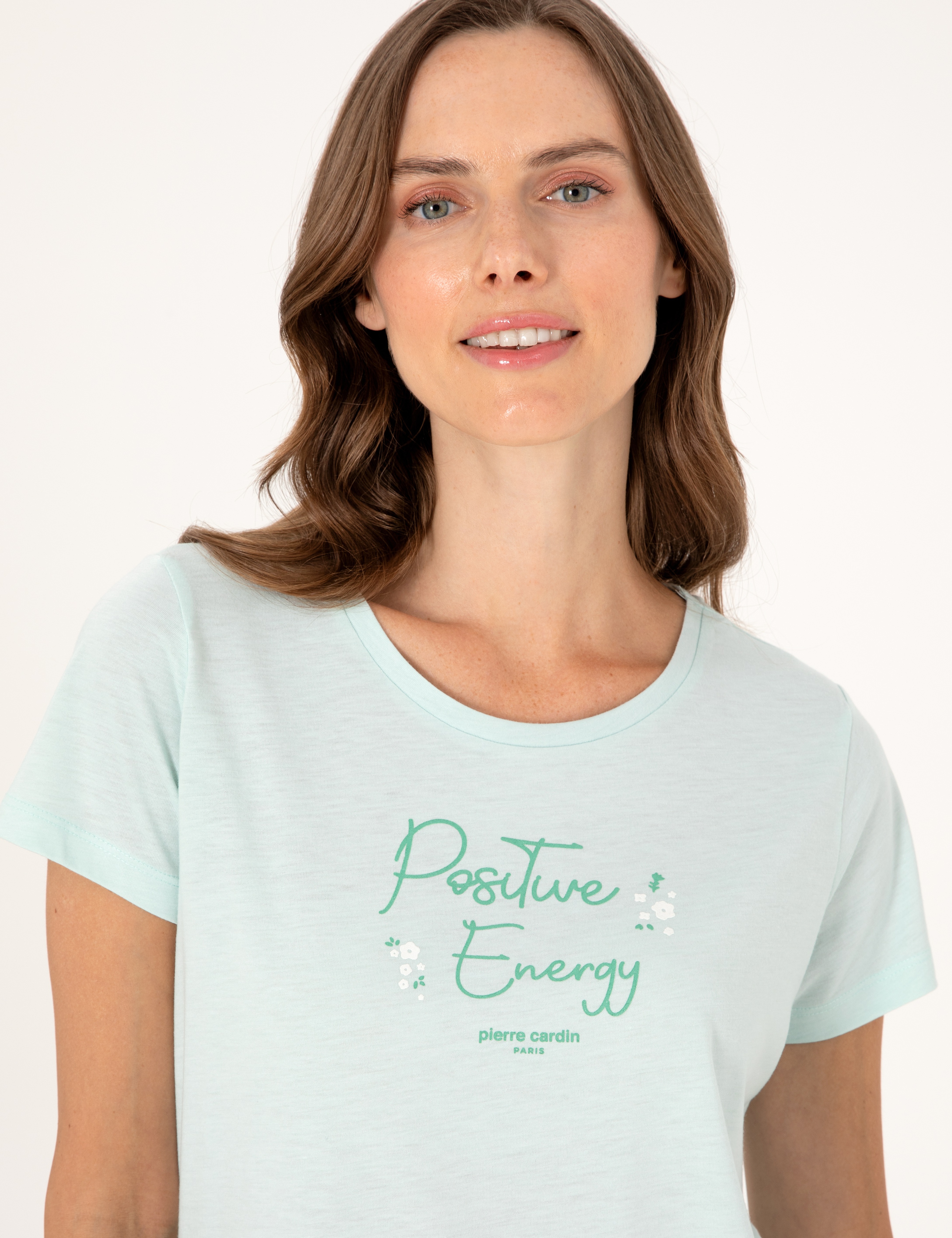 Mint Kısakollu Şort Pijama Takımı - Image 2