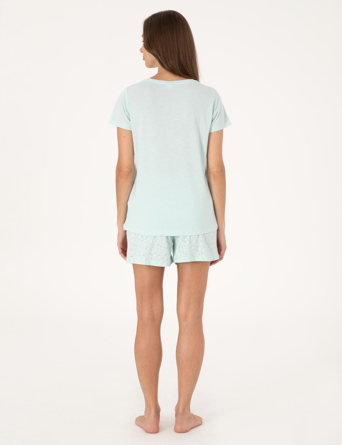 Mint Kısakollu Şort Pijama Takımı - 50319056002