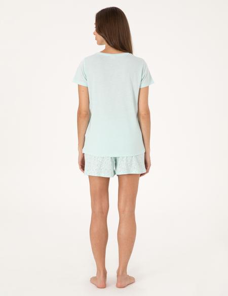 Mint Kısakollu Şort Pijama Takımı - 50319056002