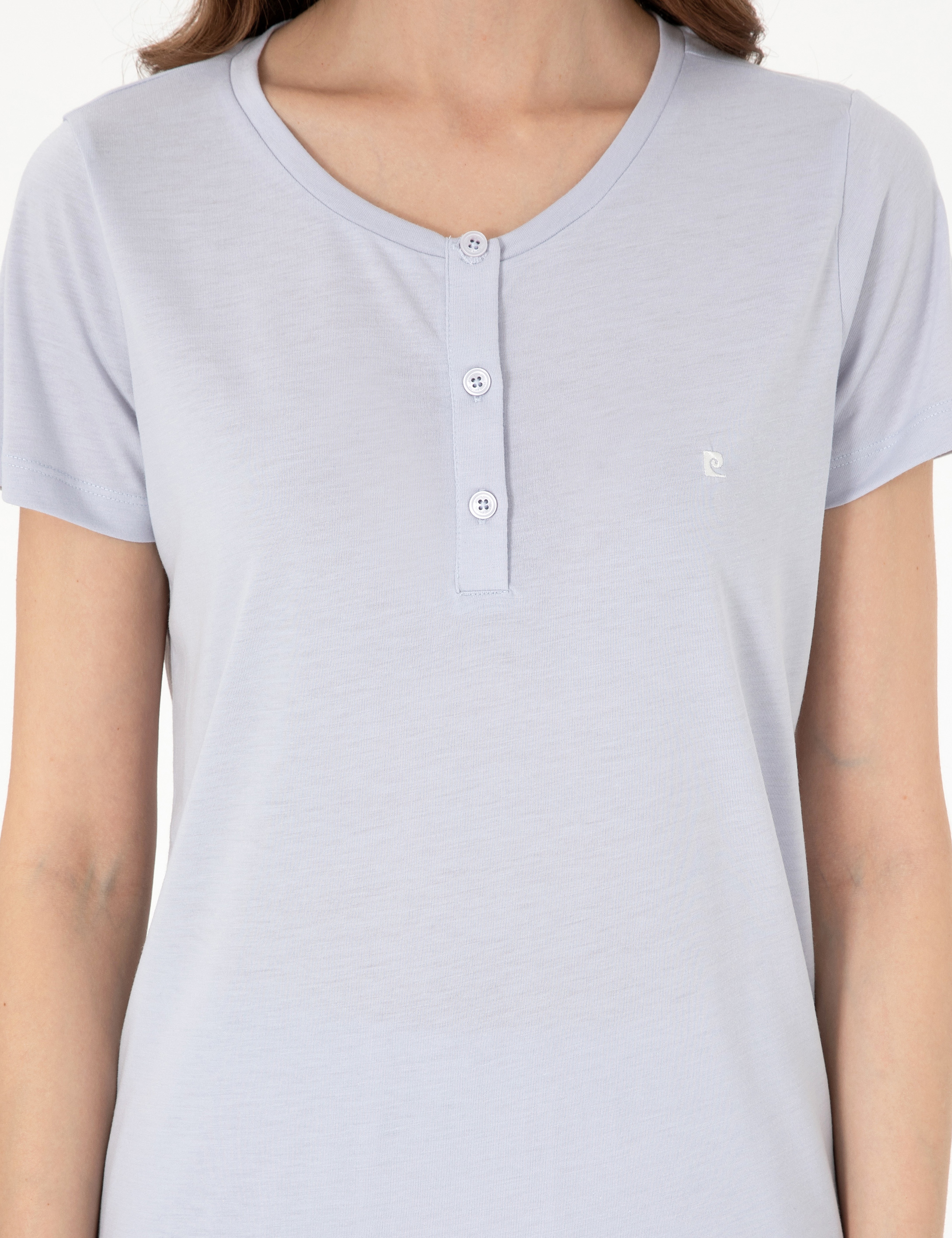 Mavi Kısakollu Kapri Pijama Takımı - Image 6