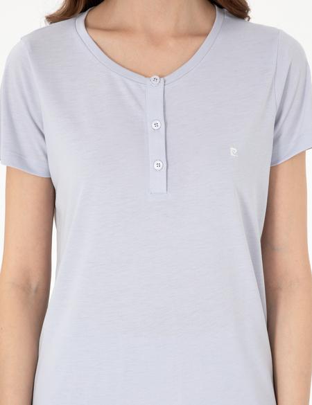 Mavi Kısakollu Kapri Pijama Takımı - 50319043003