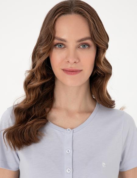 Mavi Kısakollu Kapri Pijama Takımı - 50319043003