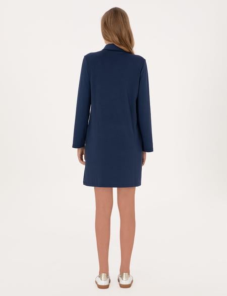 Lacivert Regular Fit Modal Kumaş Örme Elbise - 50308163016