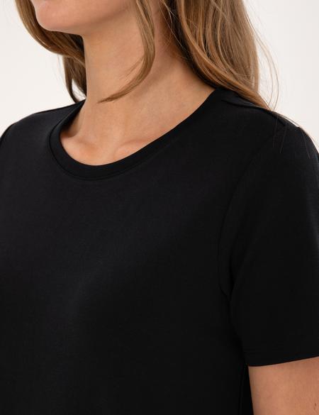 Siyah Regular Fit Örme Elbise - 50306008030