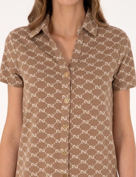 Bej Regular Fit Örme Elbise - 50303296005