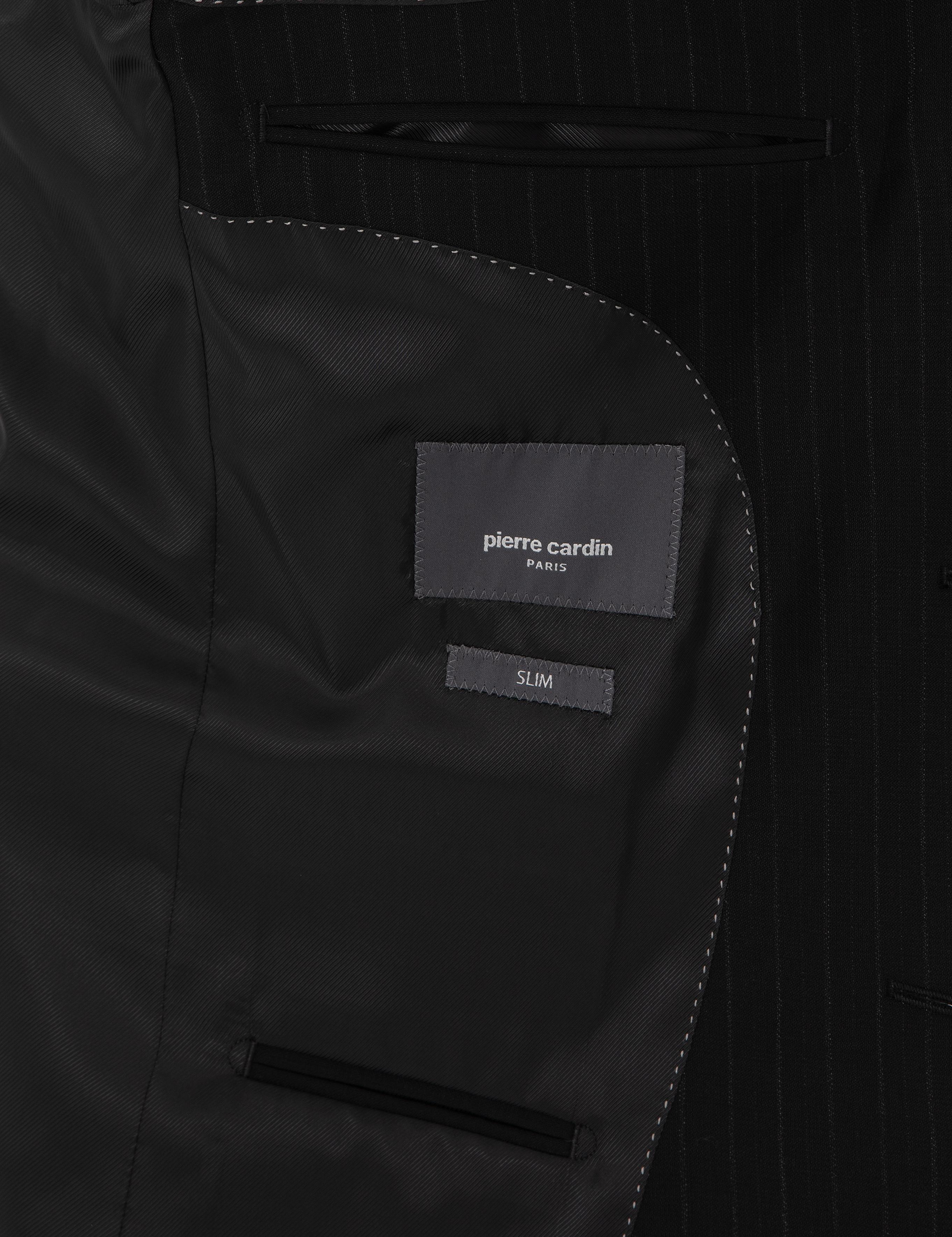 Siyah Slim Fit %100 Yün Takım Elbise