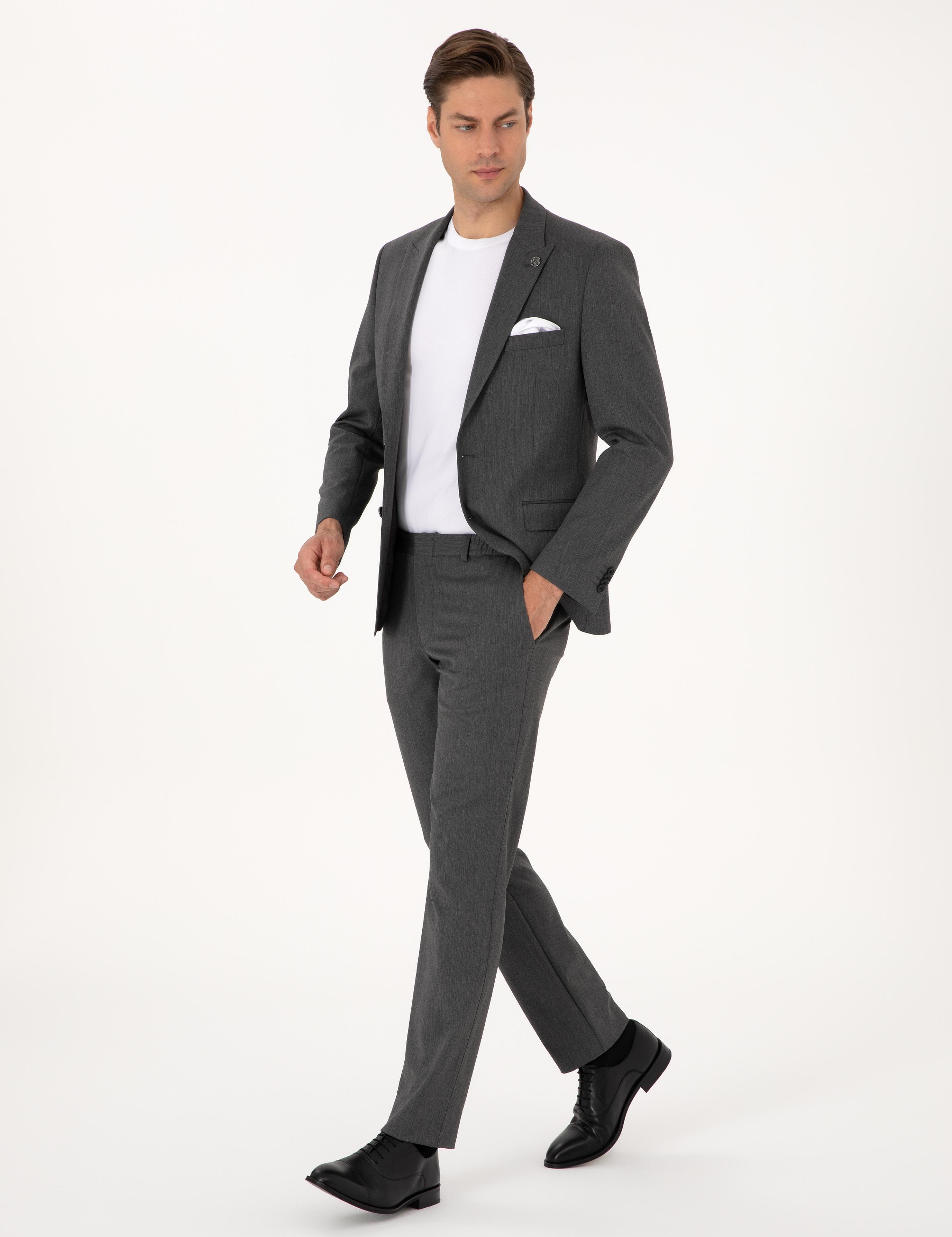 Füme Slim Fit Takım Elbise