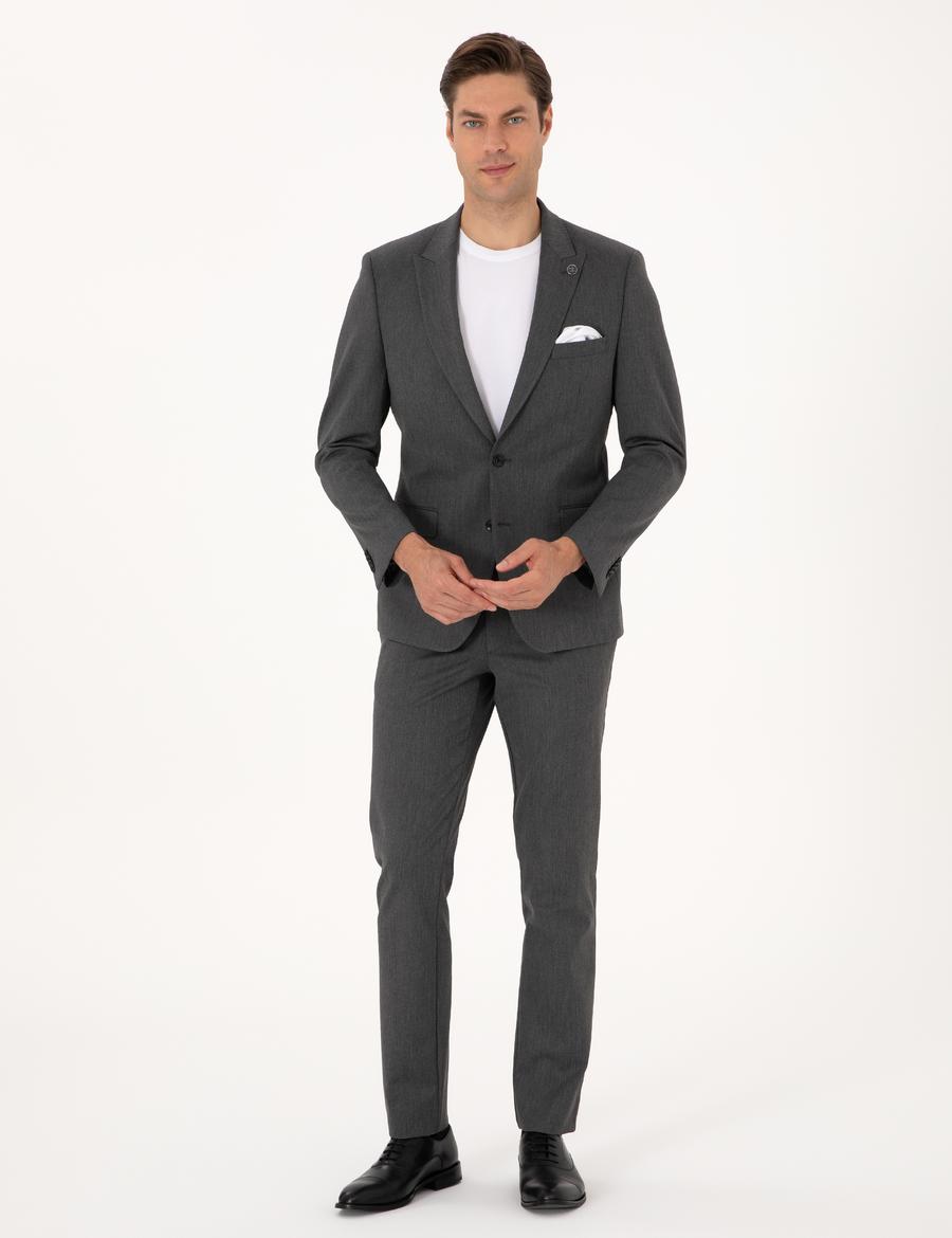 Füme Slim Fit Takım Elbise