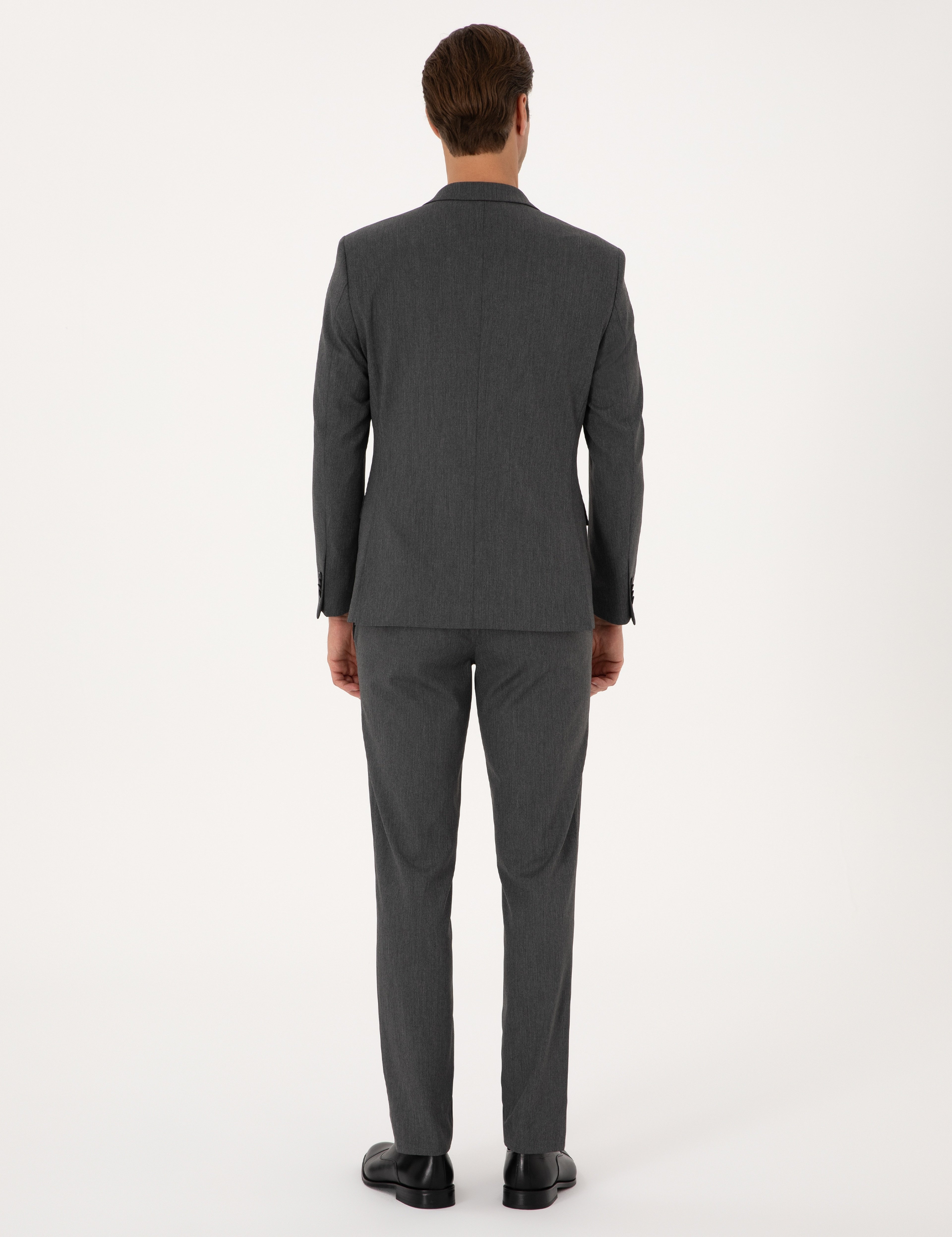 Füme Slim Fit Takım Elbise - Image 5