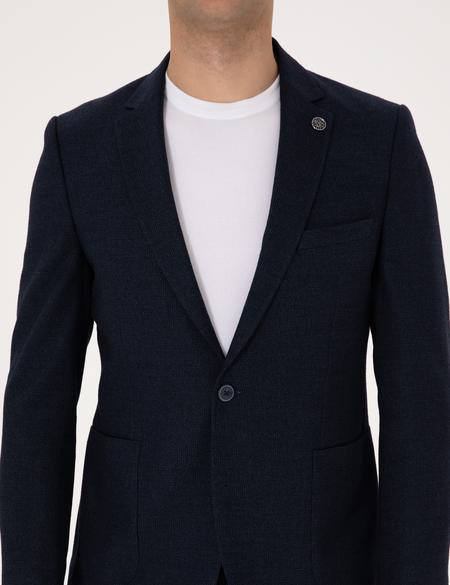 Lacivert Ex. Slim Fit Yün Karışımlı Takım Elbise - 50311261026