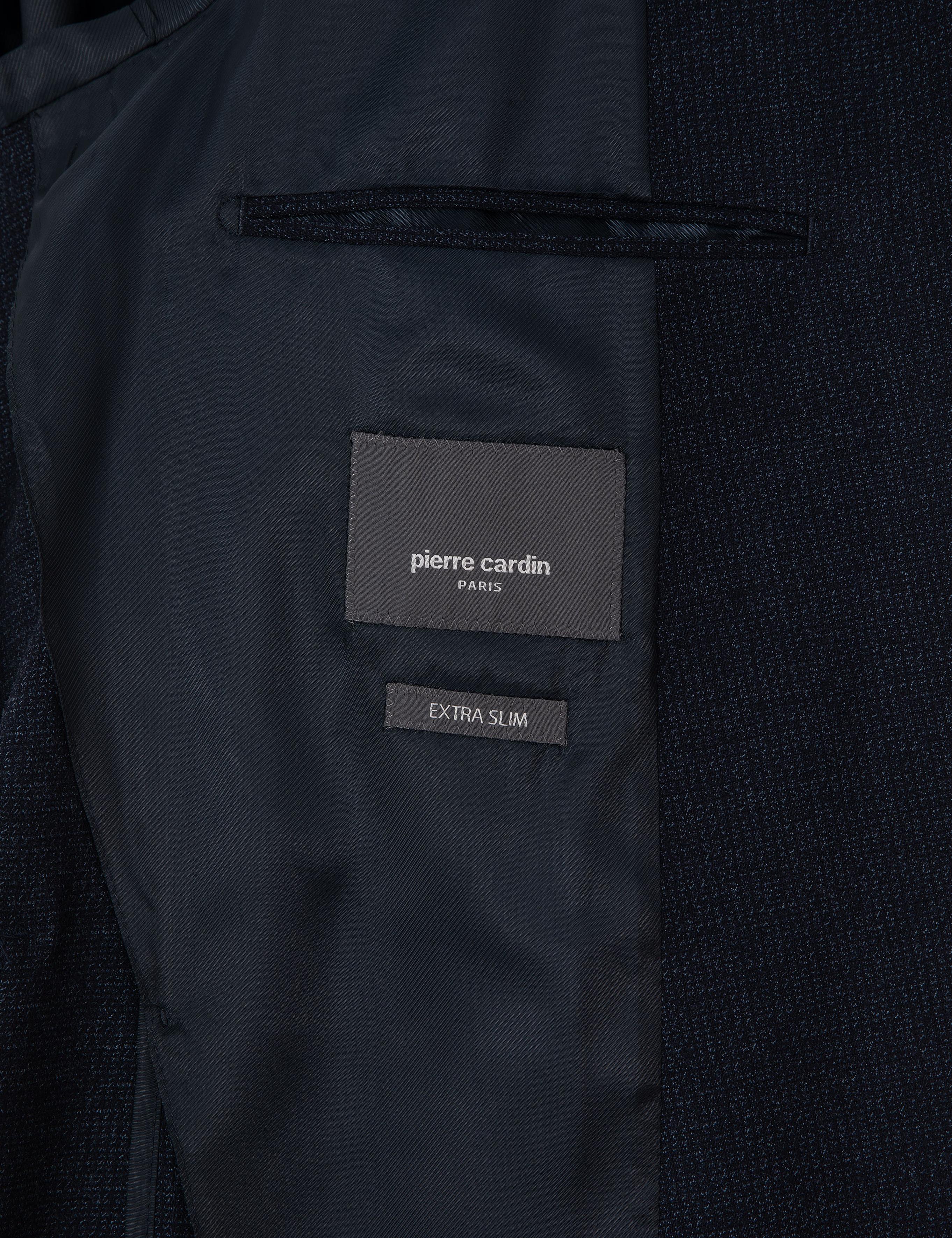 Lacivert Ex. Slim Fit Yün Karışımlı Takım Elbise