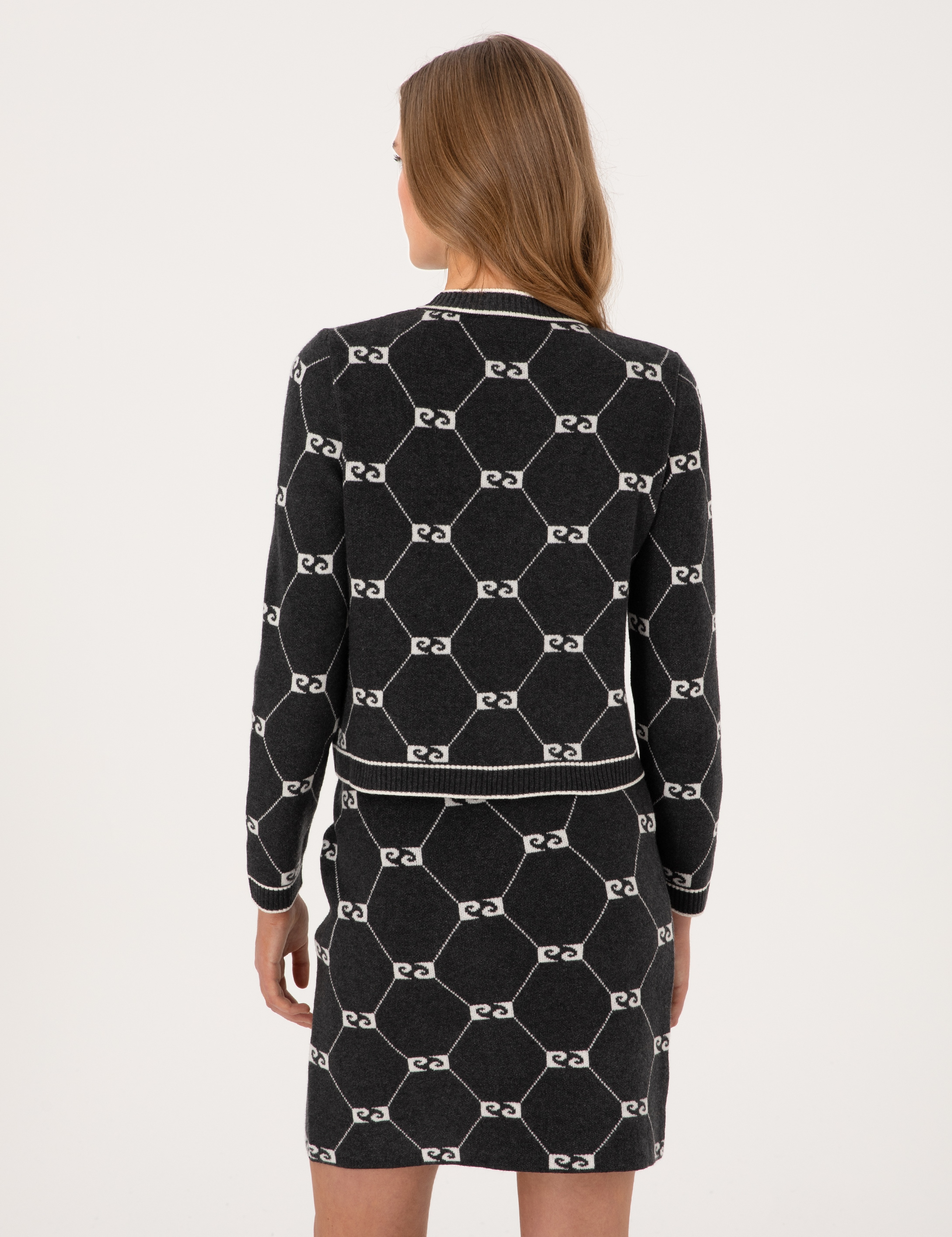 Antrasit Slim Fit Triko Hırka - Image 5