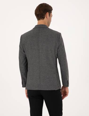 Füme Slim Fit Balıksırtı Ceket